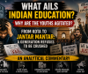 What Ails Indian Education? Why Are the Youths Agitated?