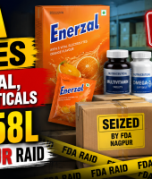 FDA Seizes Enerzal, Nutraceuticals Worth ₹58L in Nagpur Raid