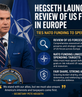 Hegseth launches review of US forces in Europe, ties NATO funding to spending targets