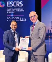 Dr. Nikhil Gandhi of Akluj Honoured with ‘Young Ophthalmologist Video Award’ at Prestigious London Conference