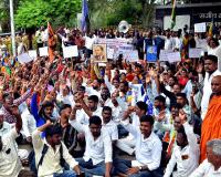 VBA march secures Rs 15k rent; Action against stalled slum project developers