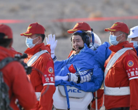 Shenzhou-20 astronauts arrive in Beijing