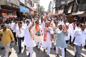 With the blessings of Shri Potoba Maharaja, Barane Starts His Election Campaign