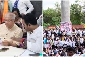 Massive March by VBA for Action Against Delayed SRA Projects!