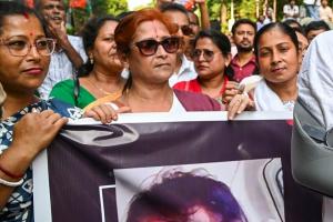 BJP protests in Kolkata over attack on tribal MP Khagen Murmu, demands action!