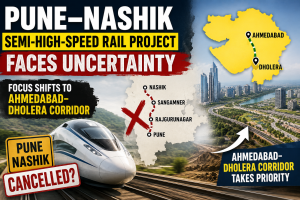 Pune–Nashik Semi-High-Speed Rail Project Faces Uncertainty as Focus Shifts to Ahmedabad–Dholera Corridor
