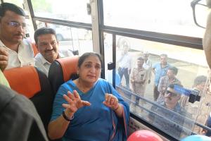 Deputy CM Sunetra Ajit Pawar Inaugurates 'Rajamata Jijau' Bus Service
