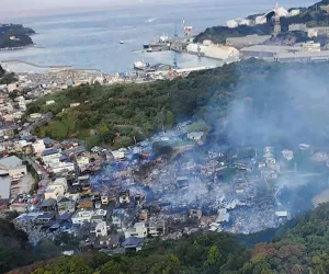Over 170 people evacuated in Southwestern Japan amid major fire