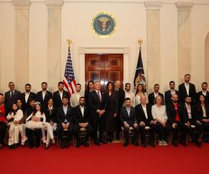 US President welcomes delegation of freed Israeli hostages to White House, hails them as heroes