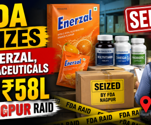 FDA Seizes Enerzal, Nutraceuticals Worth ₹58L in Nagpur Raid